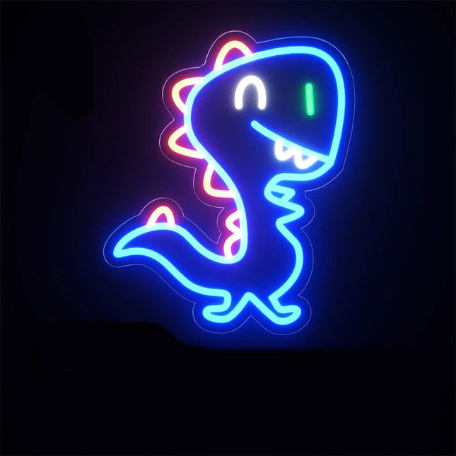 Leuke dinosaurus neon LED wandlamp