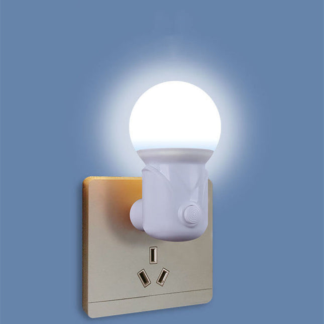 Bolvormig LED nachtlampje voor stopcontact