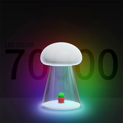 Paddenstoel nachtlamp met touch en muziek