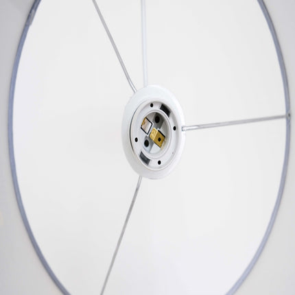 Witte tafellamp met blauwe walvis print