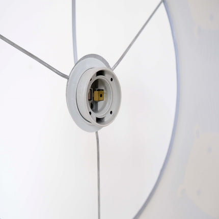 Witte tafellamp met blauwe walvis print