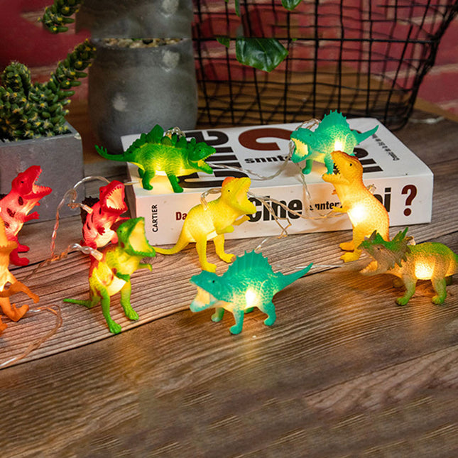 Dinosaurus lichtslinger met 10 LED lampjes