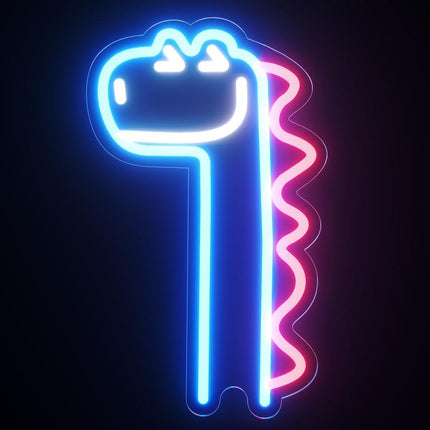 Grappig neon dinosaurus licht voor kinderkamer
