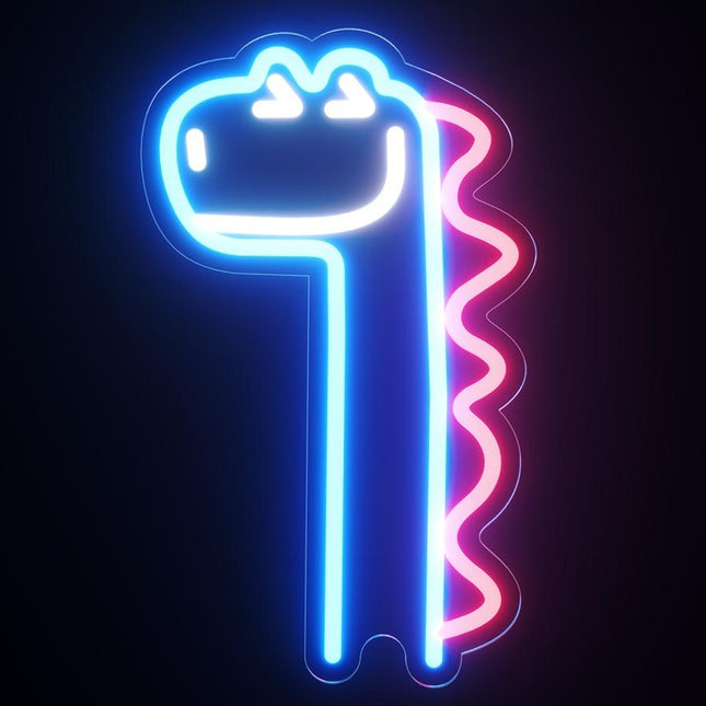 Grappig neon dinosaurus licht voor kinderkamer