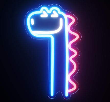 Grappig neon dinosaurus licht voor kinderkamer