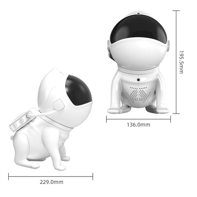 Astronaut hond galaxy projector voor kinderen