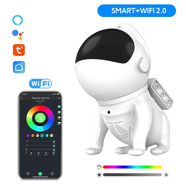 Astronaut hond galaxy projector voor kinderen