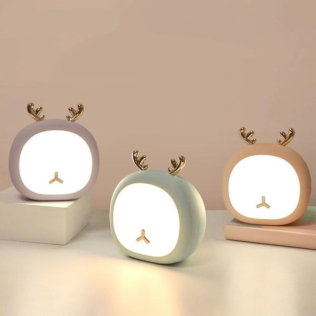 Schattig LED nachtlampje in hertenvorm