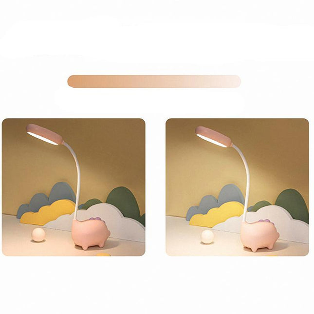 Roze LED bureaulamp varkentje voor kinderen
