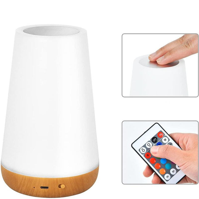 RGB nachtlampje met afstandsbediening en kleuren