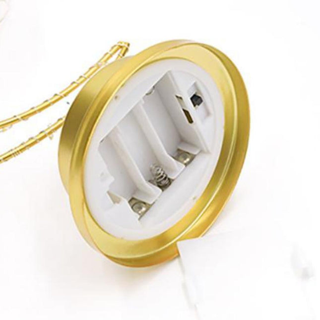 Goudkleurige maan LED lamp als decoratie