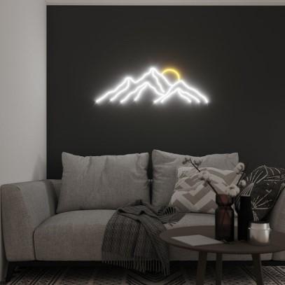 Gekleurd neon berg LED muur licht