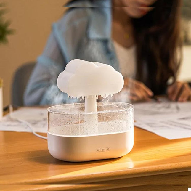 Wolk nachtlampje en luchtbevochtiger in één