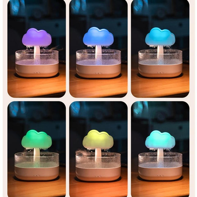 Wolk nachtlampje en luchtbevochtiger in één