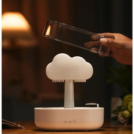 Wolk nachtlampje en luchtbevochtiger in één