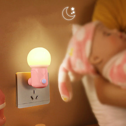 Bolvormig LED nachtlampje voor stopcontact