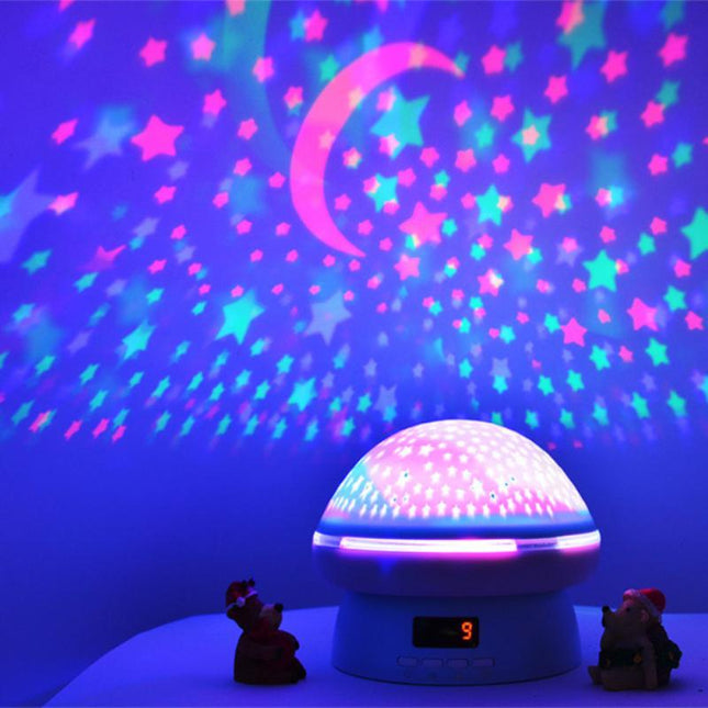 Paddenstoel nachtlamp met sterrenhemel projector