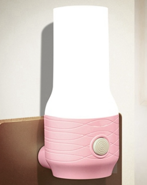 Modern roze LED nachtlamp voor stopcontact