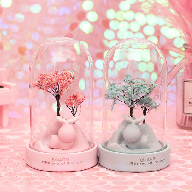 Decoratief nachtlampje met roze boom