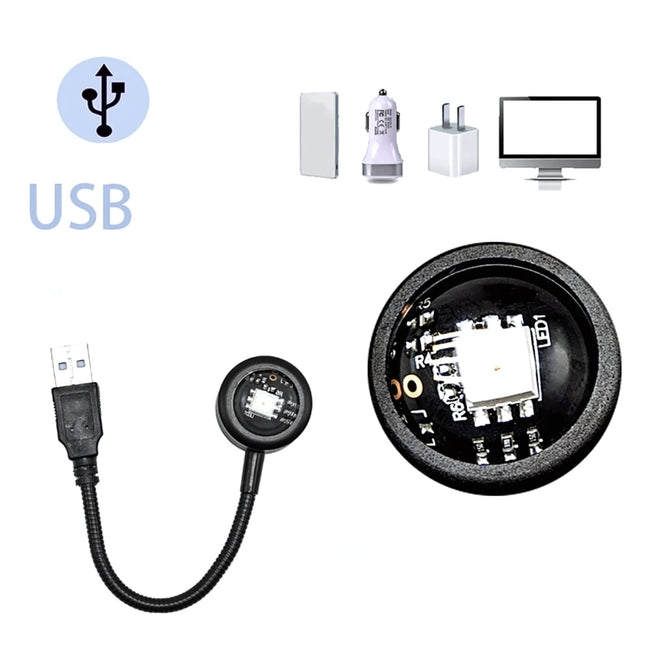 Mini USB projector zonsondergang sfeerlicht