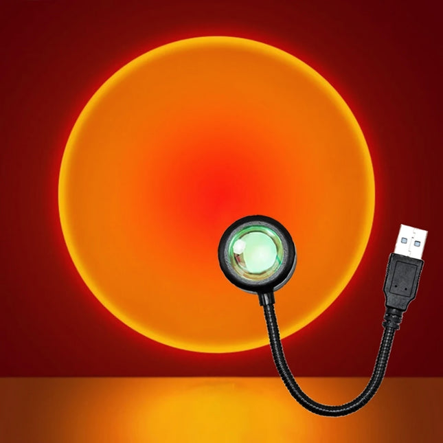 Mini USB projector zonsondergang sfeerlicht