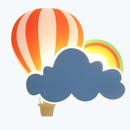 Wandlamp kinderkamer wolk en luchtballon
