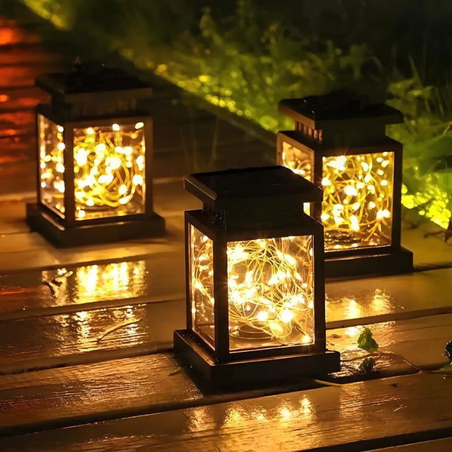 Draagbare lantaarn lamp op zonne-energie
