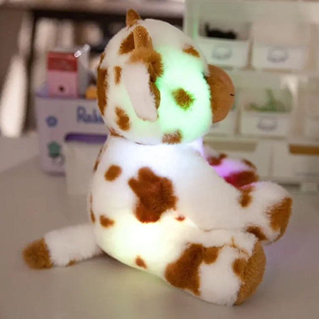 Lichtgevende pluche koe knuffel kinderkamer