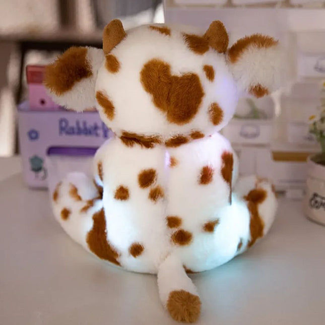 Lichtgevende pluche koe knuffel kinderkamer