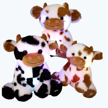 Lichtgevende pluche koe knuffel kinderkamer
