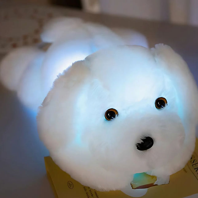 Lichtgevende pluche hond knuffel kinderkamer