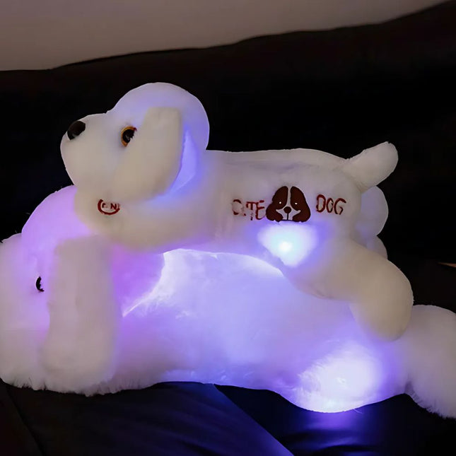 Lichtgevende pluche hond knuffel kinderkamer