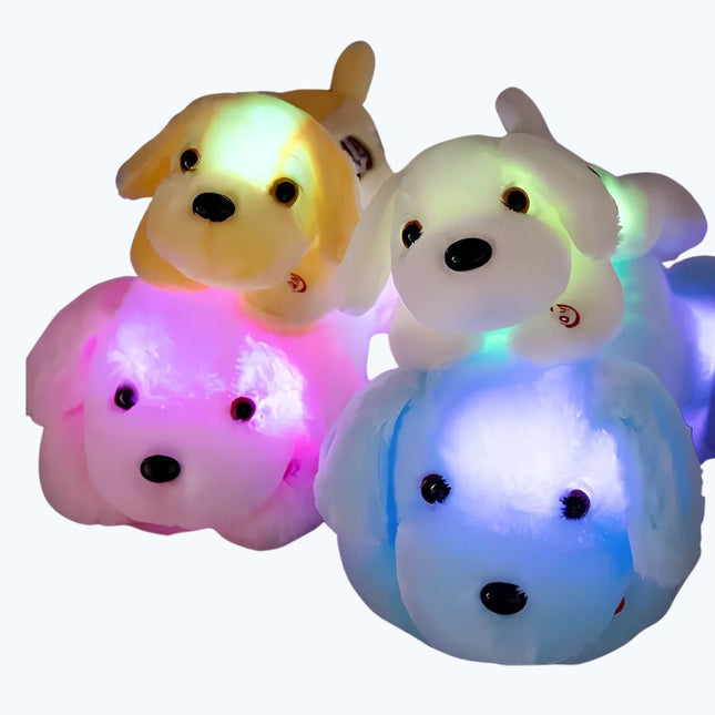 Lichtgevende pluche hond knuffel kinderkamer