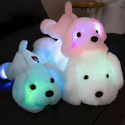 Lichtgevende pluche hond knuffel kinderkamer