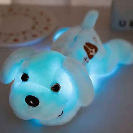 Lichtgevende pluche hond knuffel kinderkamer