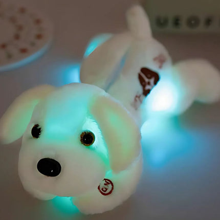 Lichtgevende pluche hond knuffel kinderkamer