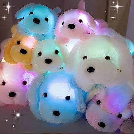 Lichtgevende pluche hond knuffel kinderkamer