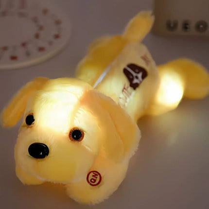 Lichtgevende pluche hond knuffel kinderkamer