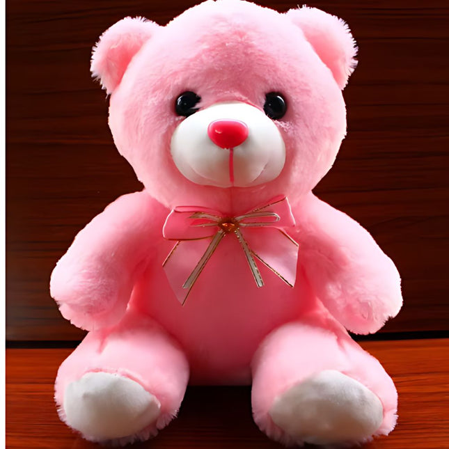 Roze lichtgevende teddybeer knuffel