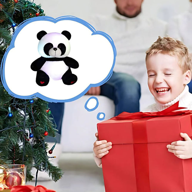 Lichtgevende panda knuffel voor de nacht