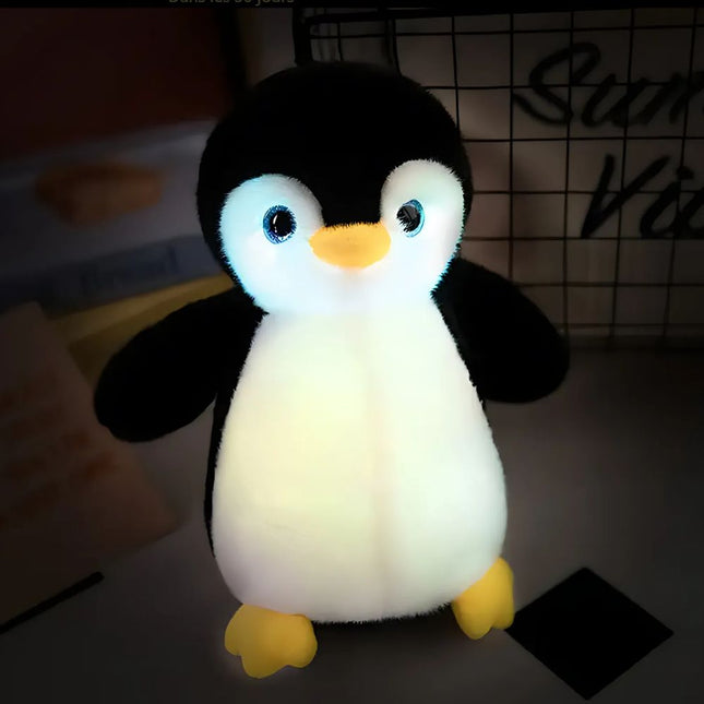 Lichtgevende pluche pinguïn knuffel