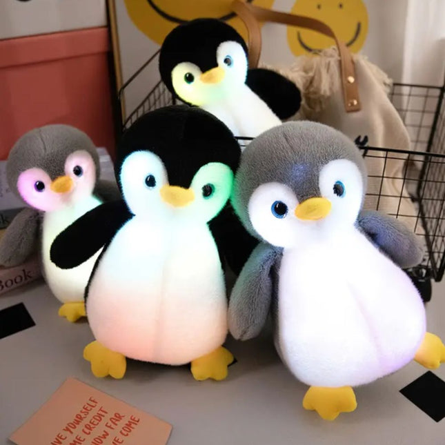 Lichtgevende pluche pinguïn knuffel