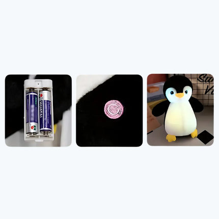 Lichtgevende pluche pinguïn knuffel