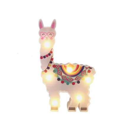 Lama wandlamp met LED voor kinderkamer