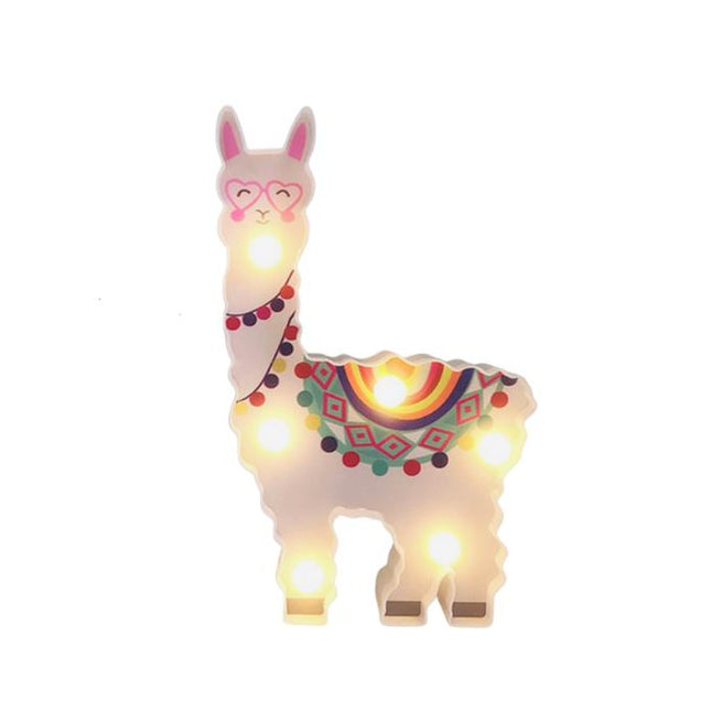 Lama wandlamp met LED voor kinderkamer