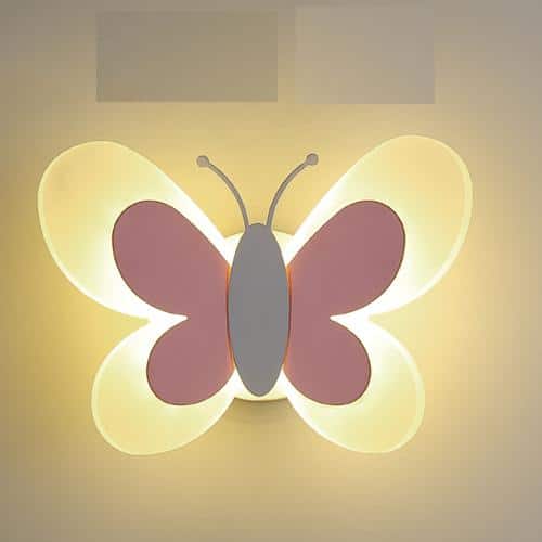 Vlinder Wandlamp voor Meisjes Kinderkamer