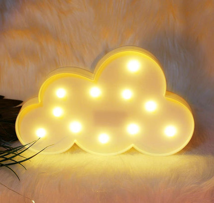 Decoratieve LED lamp in wolkvorm