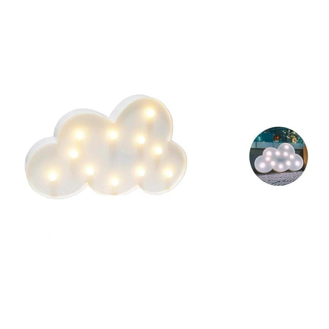 Decoratieve LED lamp in wolkvorm