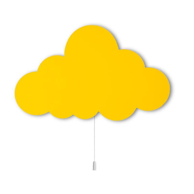 Houten wandlamp wolk voor kinderkamer