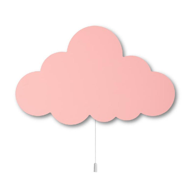 Houten wandlamp wolk voor kinderkamer